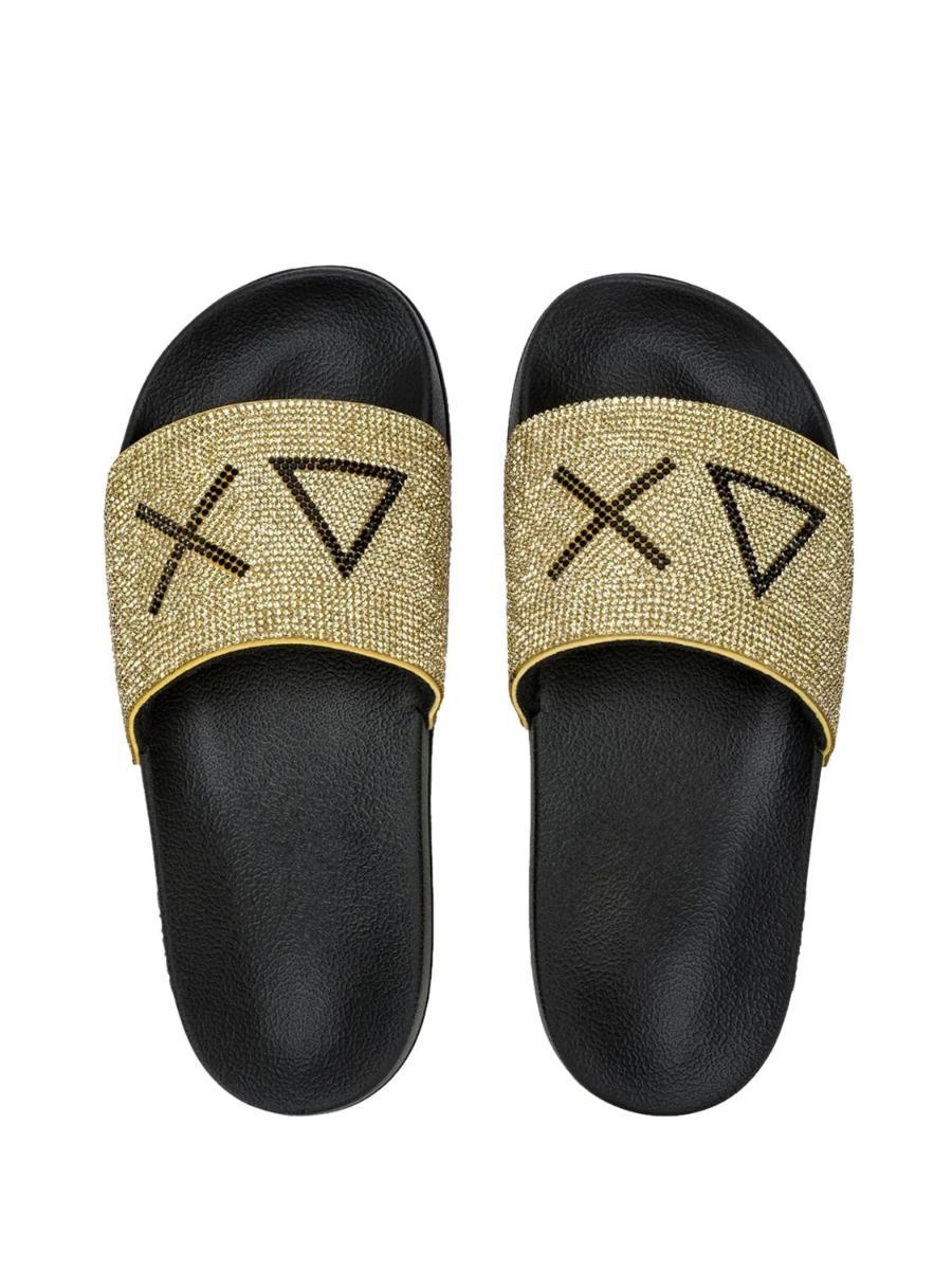 SUN68 Ciabatte Donna Art X36211-Nero / oro