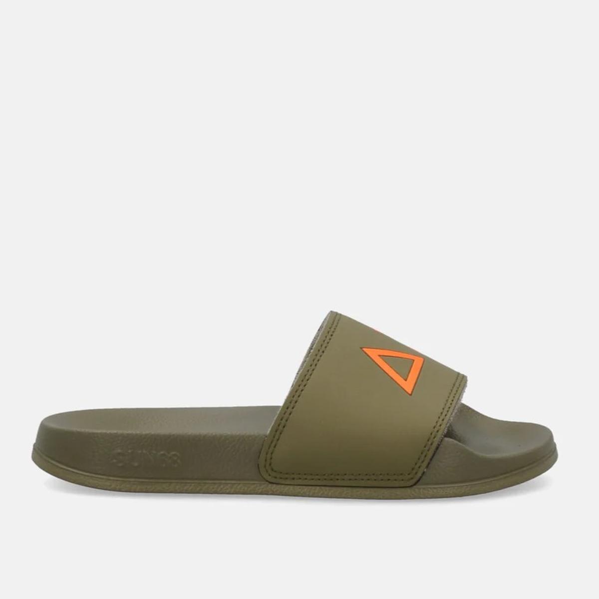 SUN68 Ciabatte Bimbo Art X36310K-Verde Militare