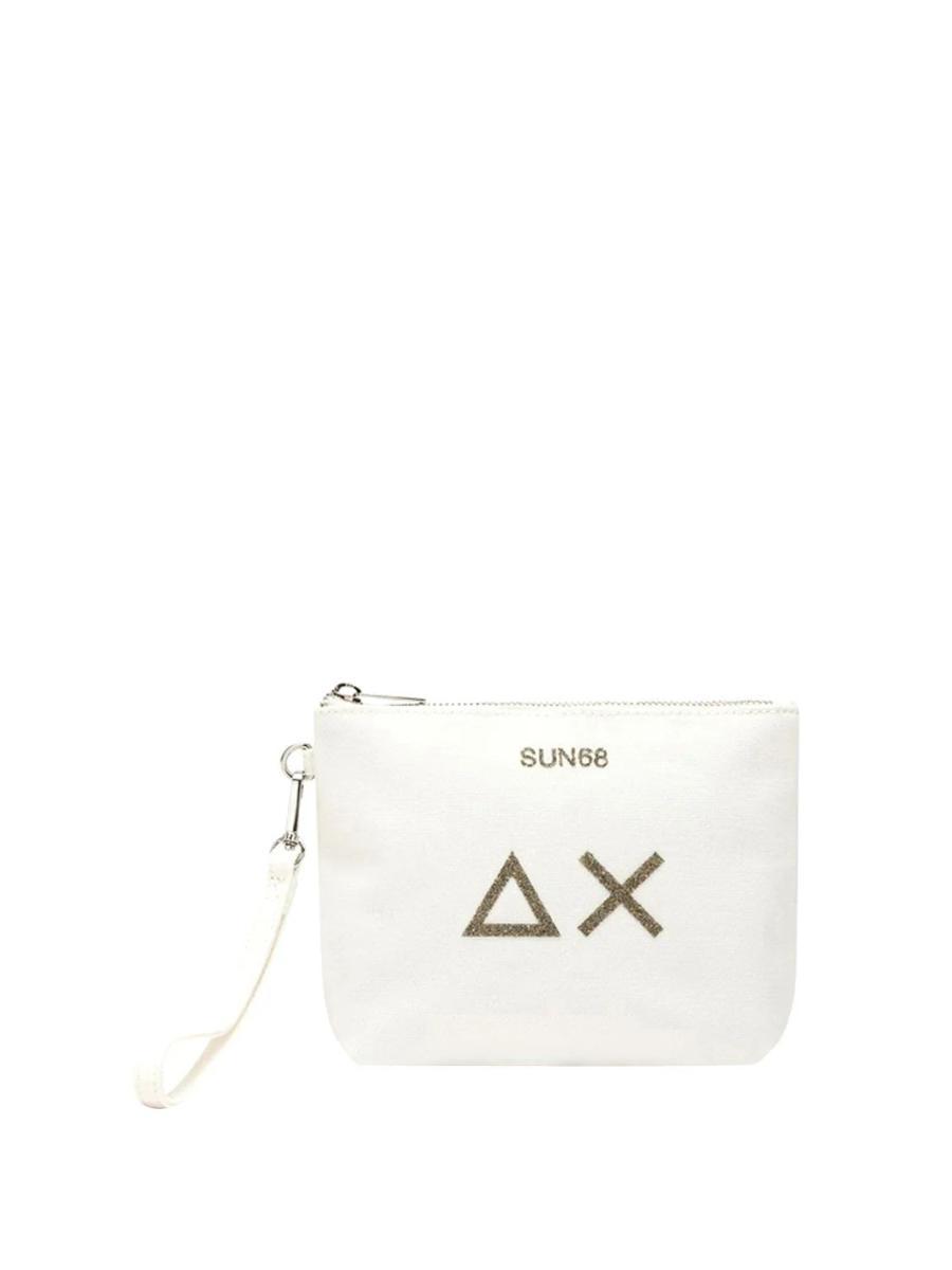 SUN68 Borsa Pochette Donna W36201-Bianco panna