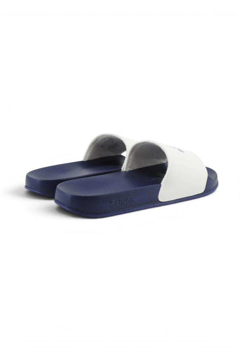 SUN68 Beach slippers logo 0701 navy blue/bianco uomo US26SU24 X36101-Blu