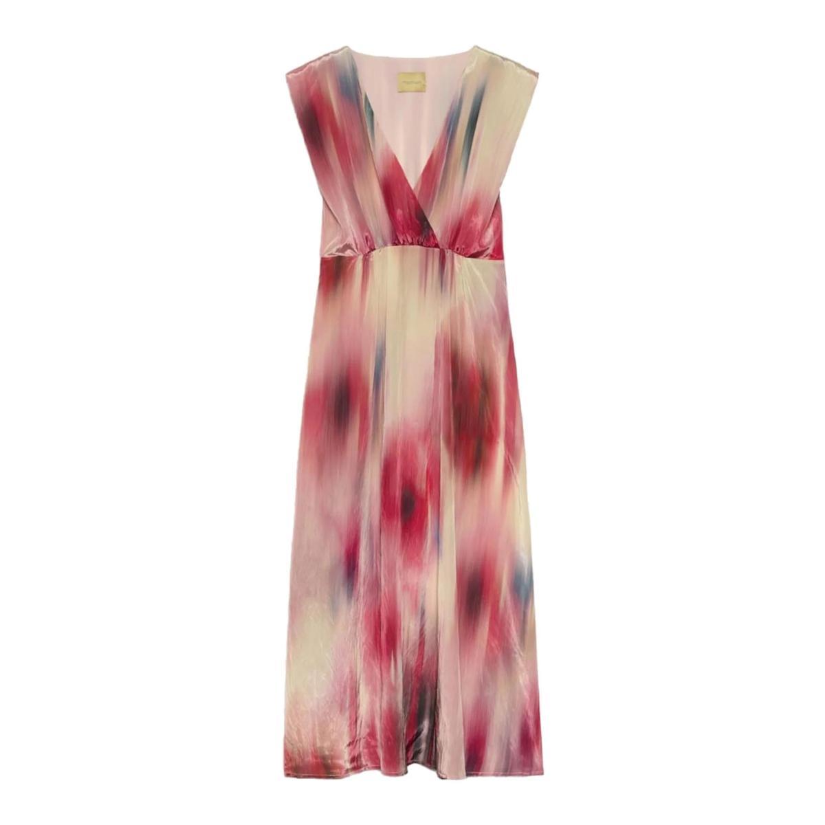 Abito lungo Donna con stampa lucida