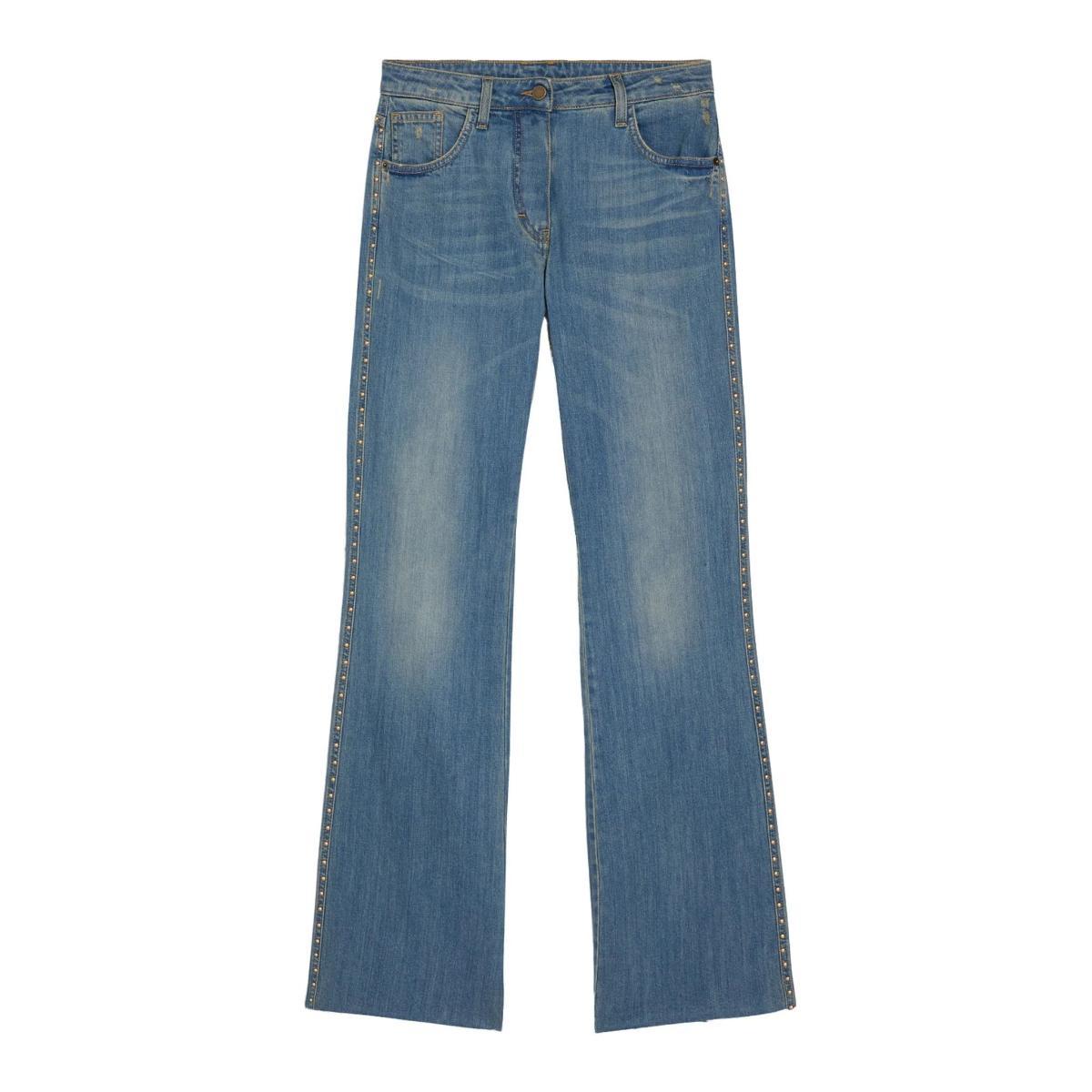 Jeans Donna bootcut con borchie