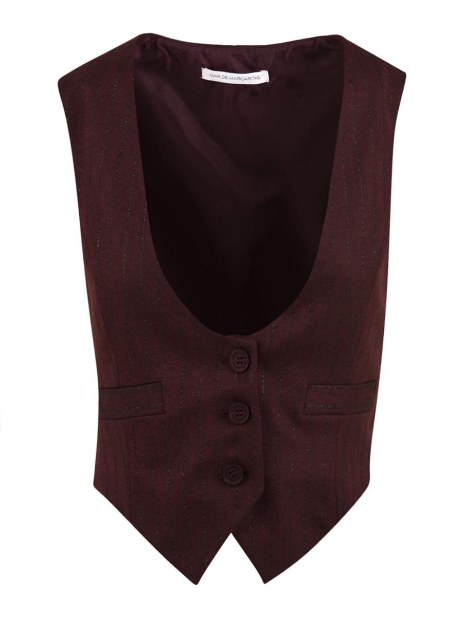 Gilet Agata MAR DE MARGARITAS Donna - Rosso