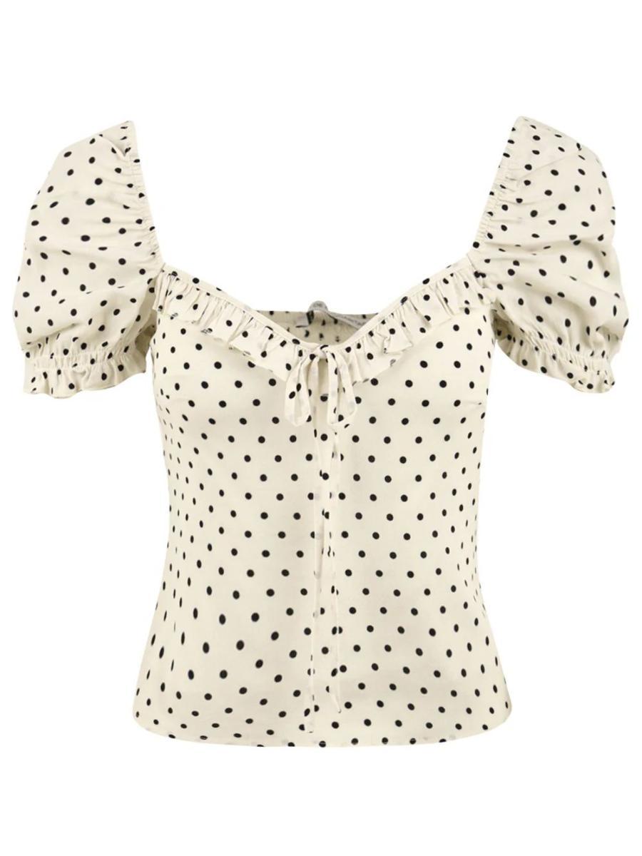 Top Letizia MAR DE MARGARITAS Donna - Bianco