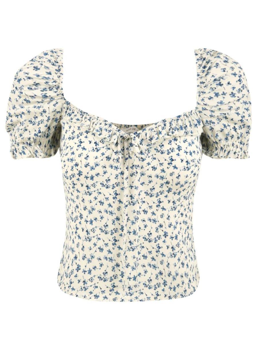 Top Letizia MAR DE MARGARITAS Donna - Bianco