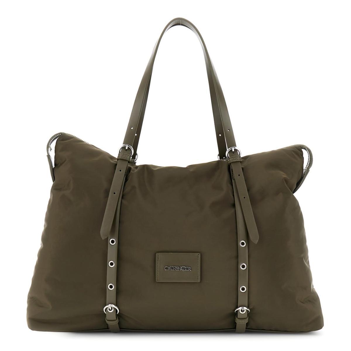 CAFèNOIR - Shopping In Nylon Con Cinghie Regolabili A Fibbia, Da Donna, Taglia Unica