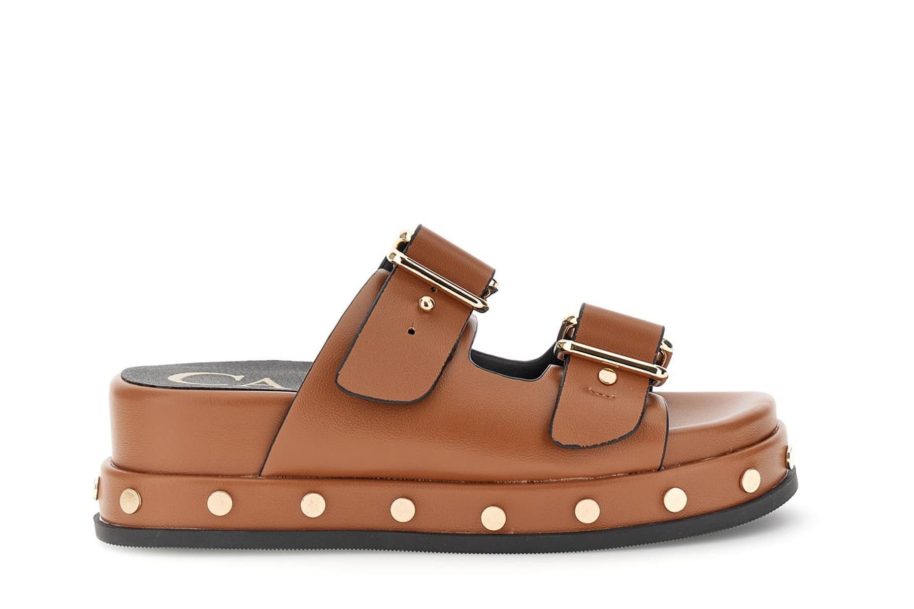 CAFèNOIR - Sandali Modello Frate Con Borchie Effetto Pelle In Vitello, Da Donna