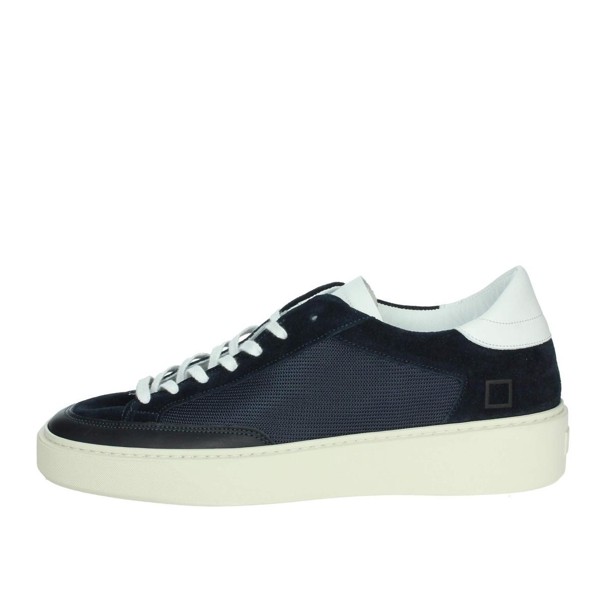 9108AZ SNEAKER UOMO D.A.T.E. LEVANTE MAN SHOES BLUE-Blu