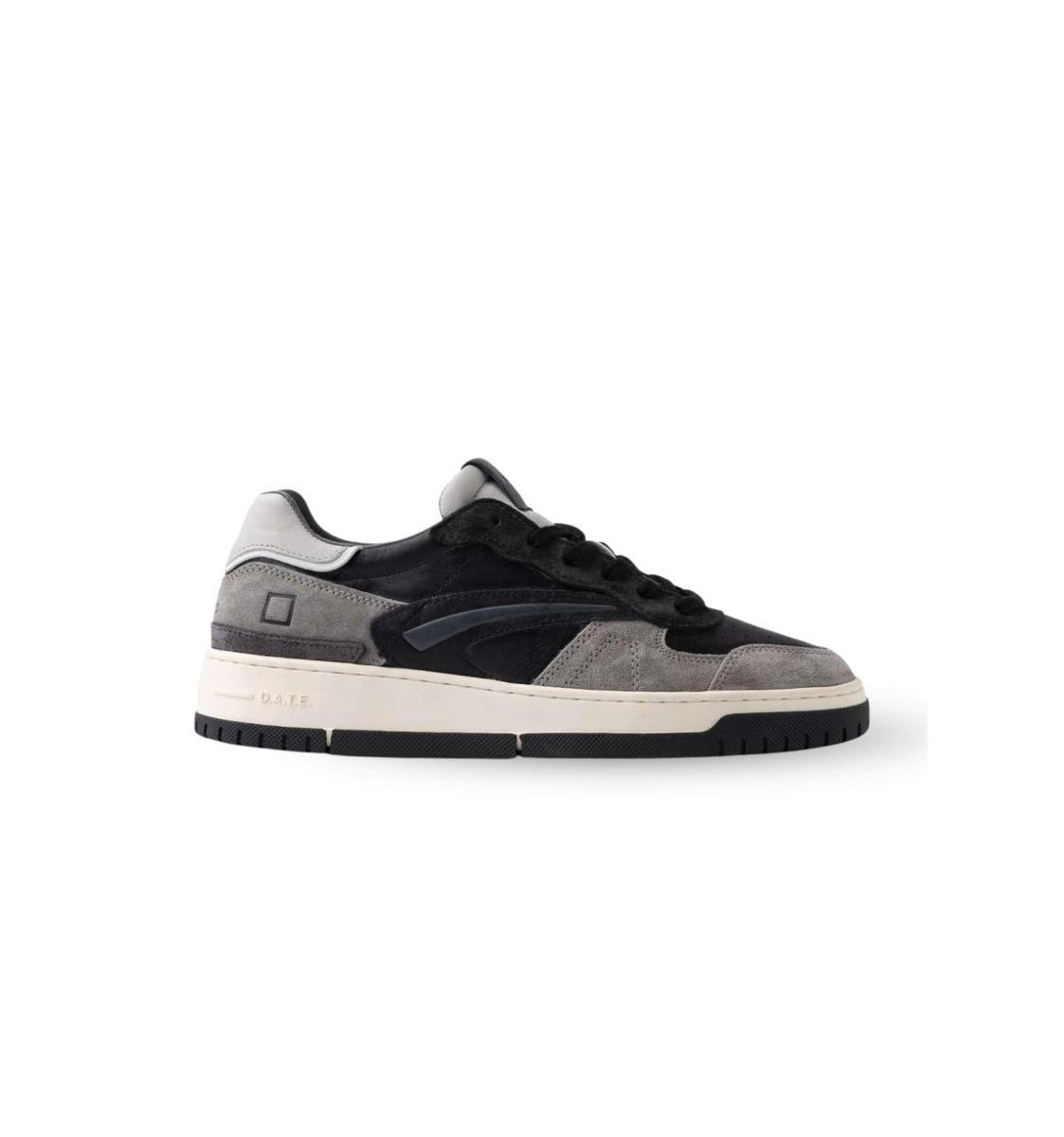 D.A.T.E. Sneakers Torneo Puro Vintage Uomo-Nero