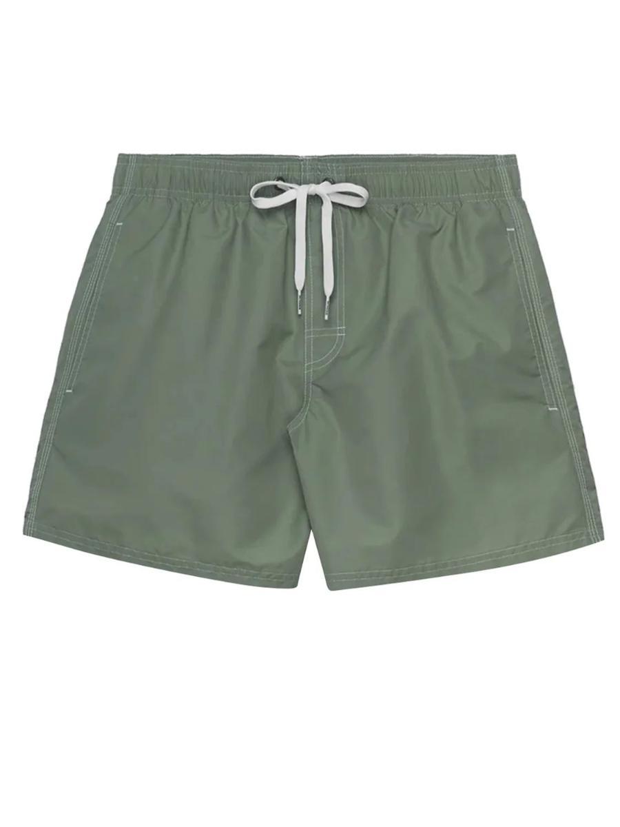SUNDEK Uomo Costume M505Bdta100 BS RB Elastic Waist 16'' 606 col.Medium Grey #7-Verde