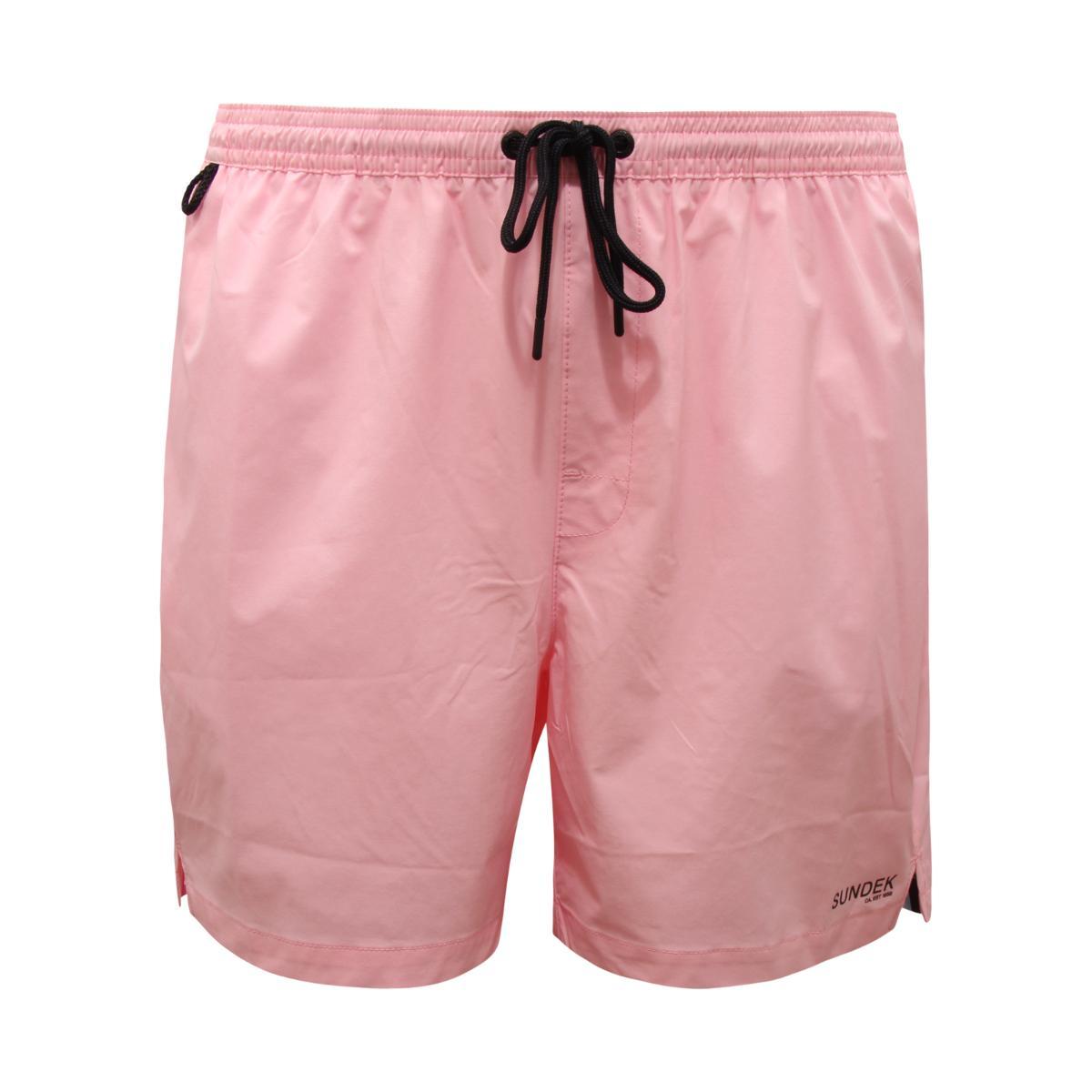 P8868 COSTUME BOXER UOMO SUNDEK BOARDSHORT MAN BEACHWEAR-Rosa
