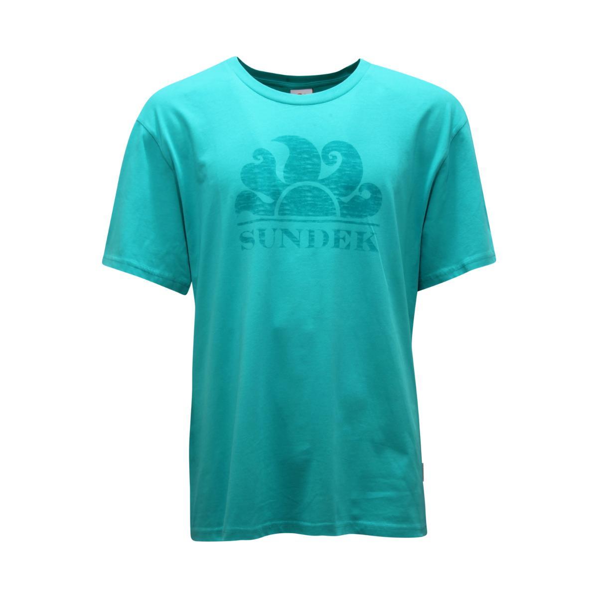 P6563 MAGLIA UOMO SUNDEK NEW SIMEON MAN T-SHIRT-Verde