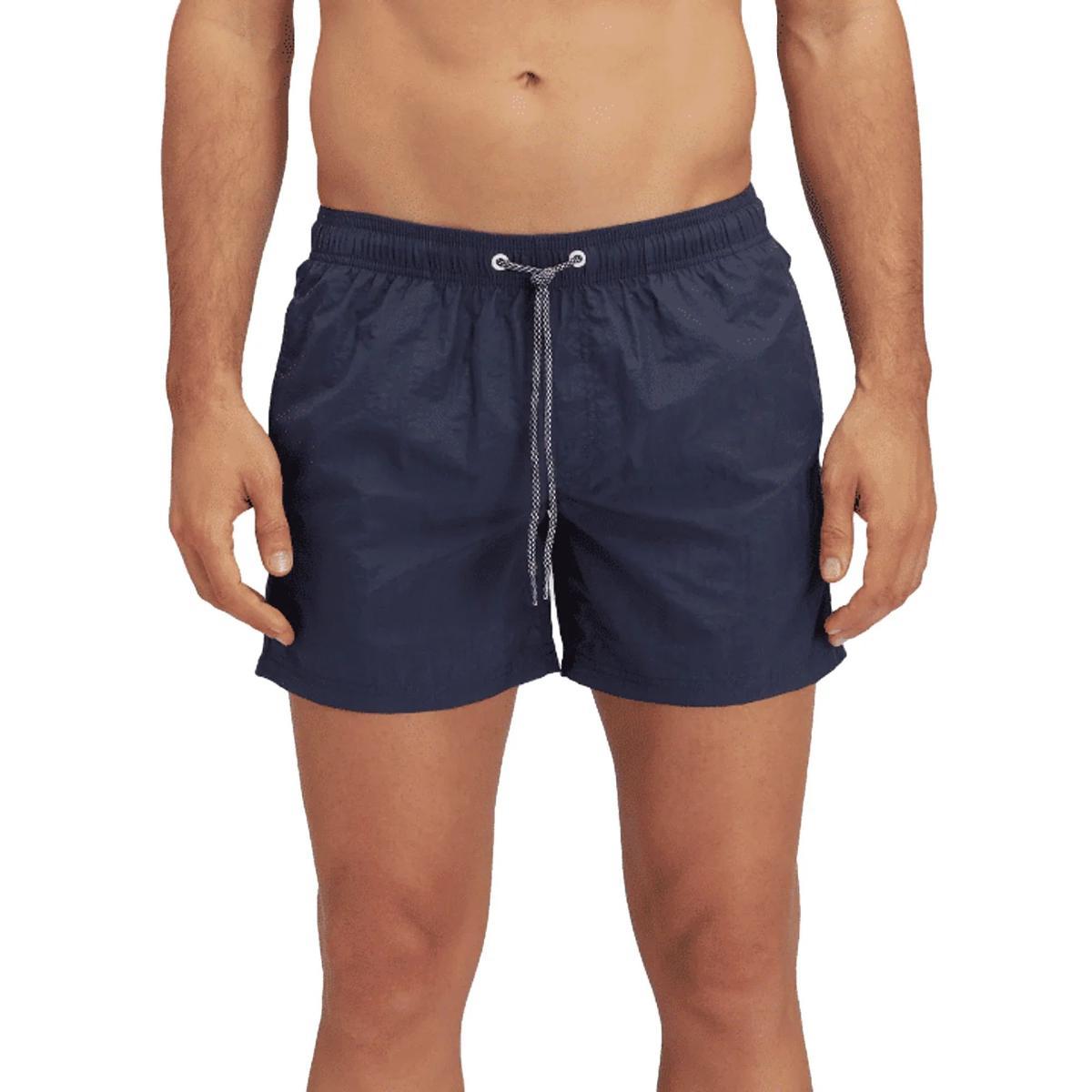 Pantaloncini da bagno arricciati con elastico in vita by Sundek-Blu