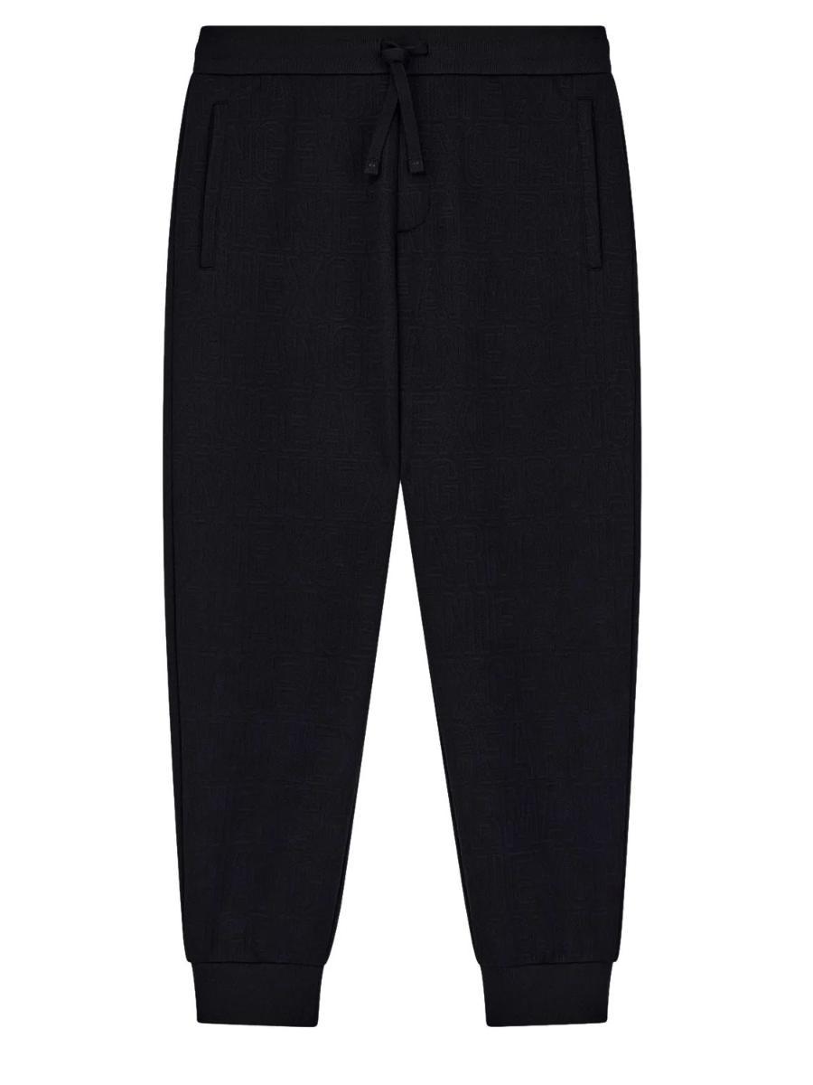 Armani Exchange Joggers Jacquard da uomo con stampa all over-Nero
