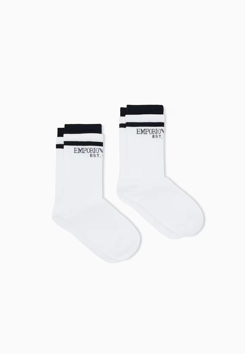 Emporio Armani 2-pack Socks Short 2-PACK SOCKS SHORT Donna (Pacco da 2)-Bianco