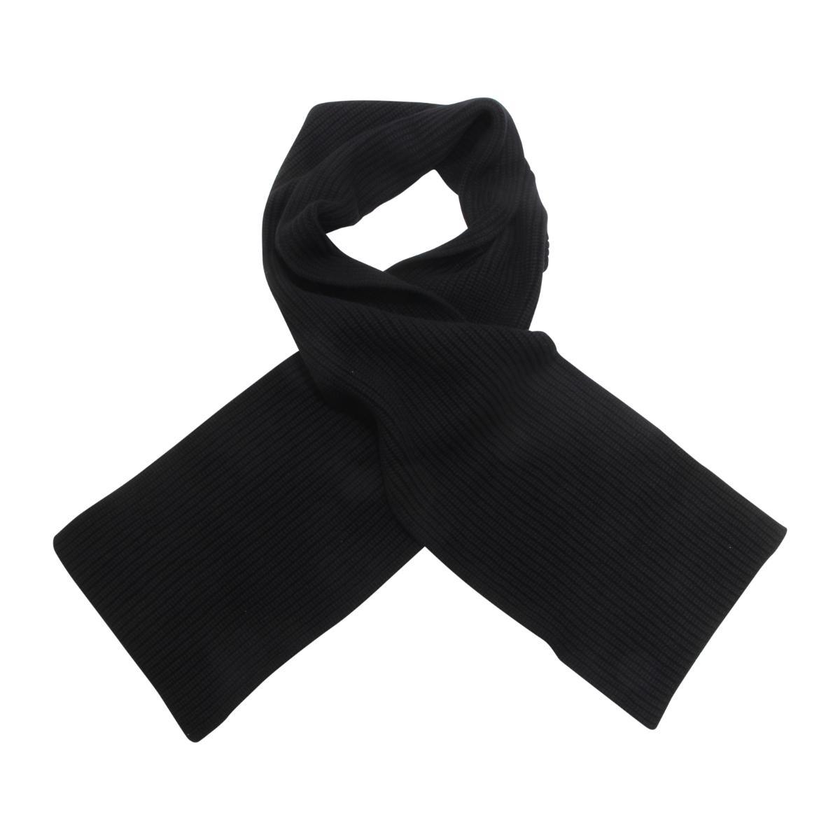 M1208 SCIARPA UOMO DOLCE&GABBANA MAN CASHMERE SCARF BLACK 180X25 CM