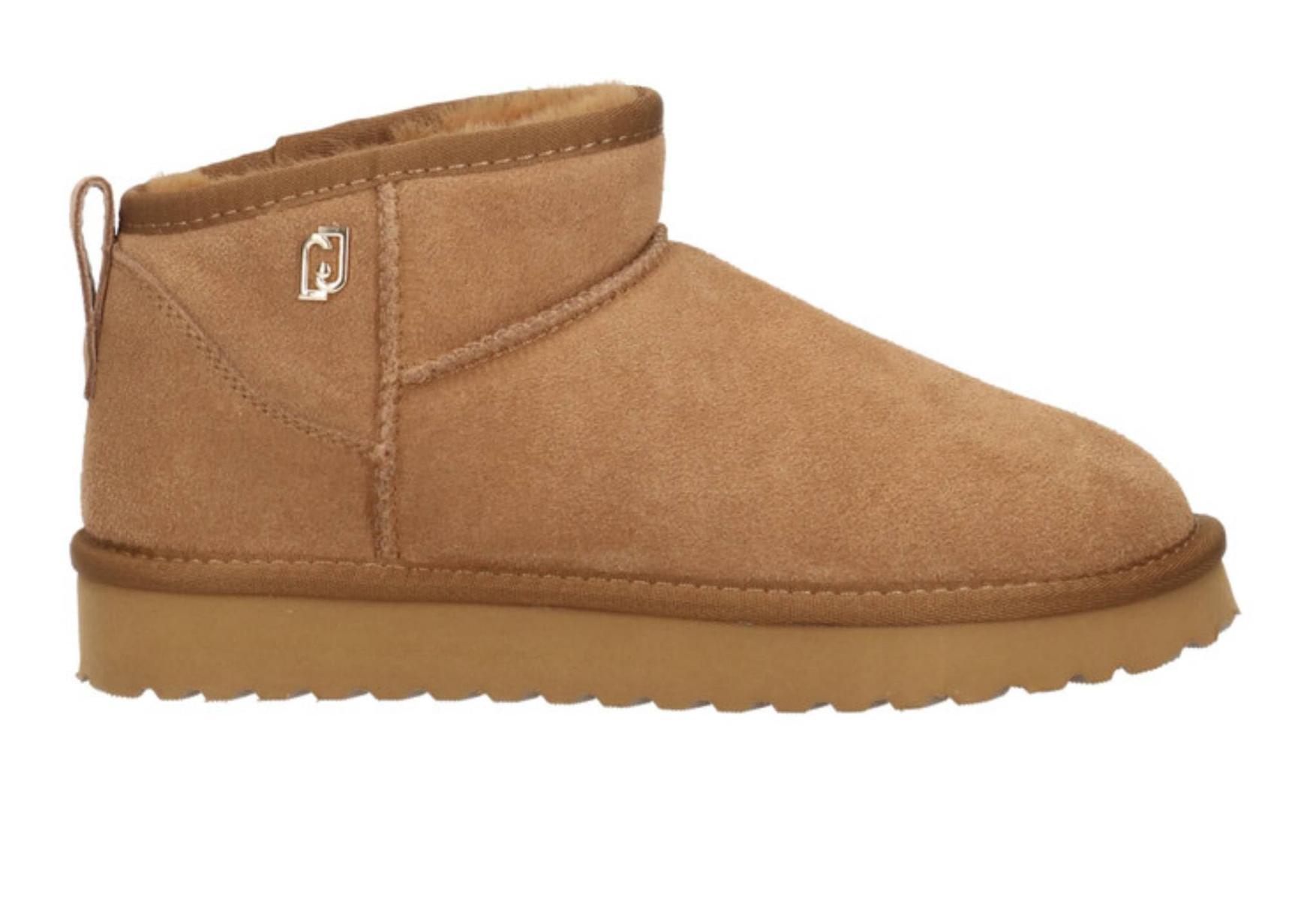 Liu Jo Suede Ankle Boots-Marrone
