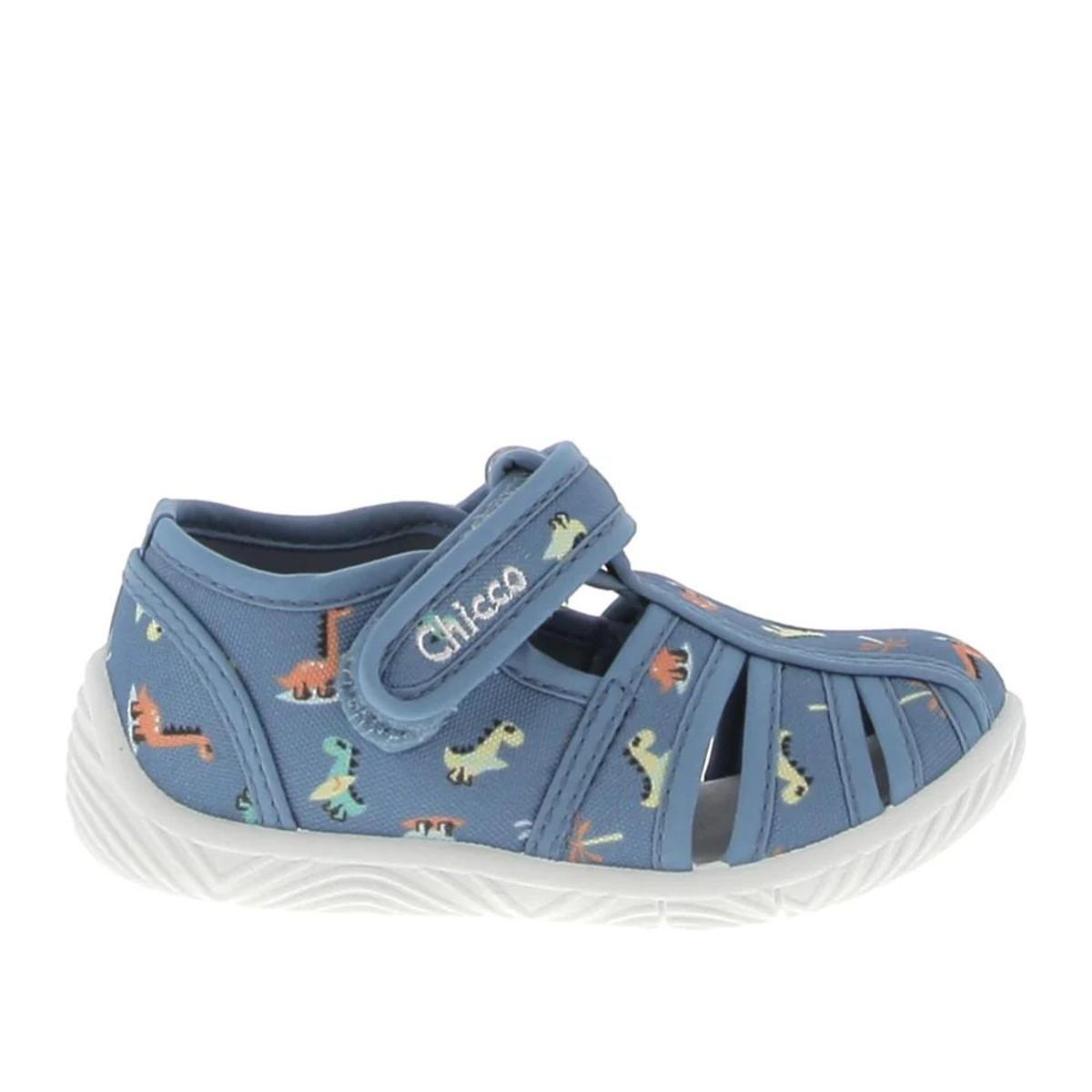 Chicco, Pantofole Bambino, Ciabatte Asilo e Casa, con Comoda Chiusura a Strappo, Designed in Italy-Blu