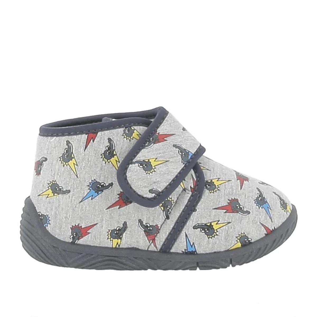 Chicco, Pantofole Bambina, Ciabatte Asilo e Casa Flessibili, Leggere e Traspiranti, con Comoda Chiusura a Strappo, Designed in Italy-Grigio