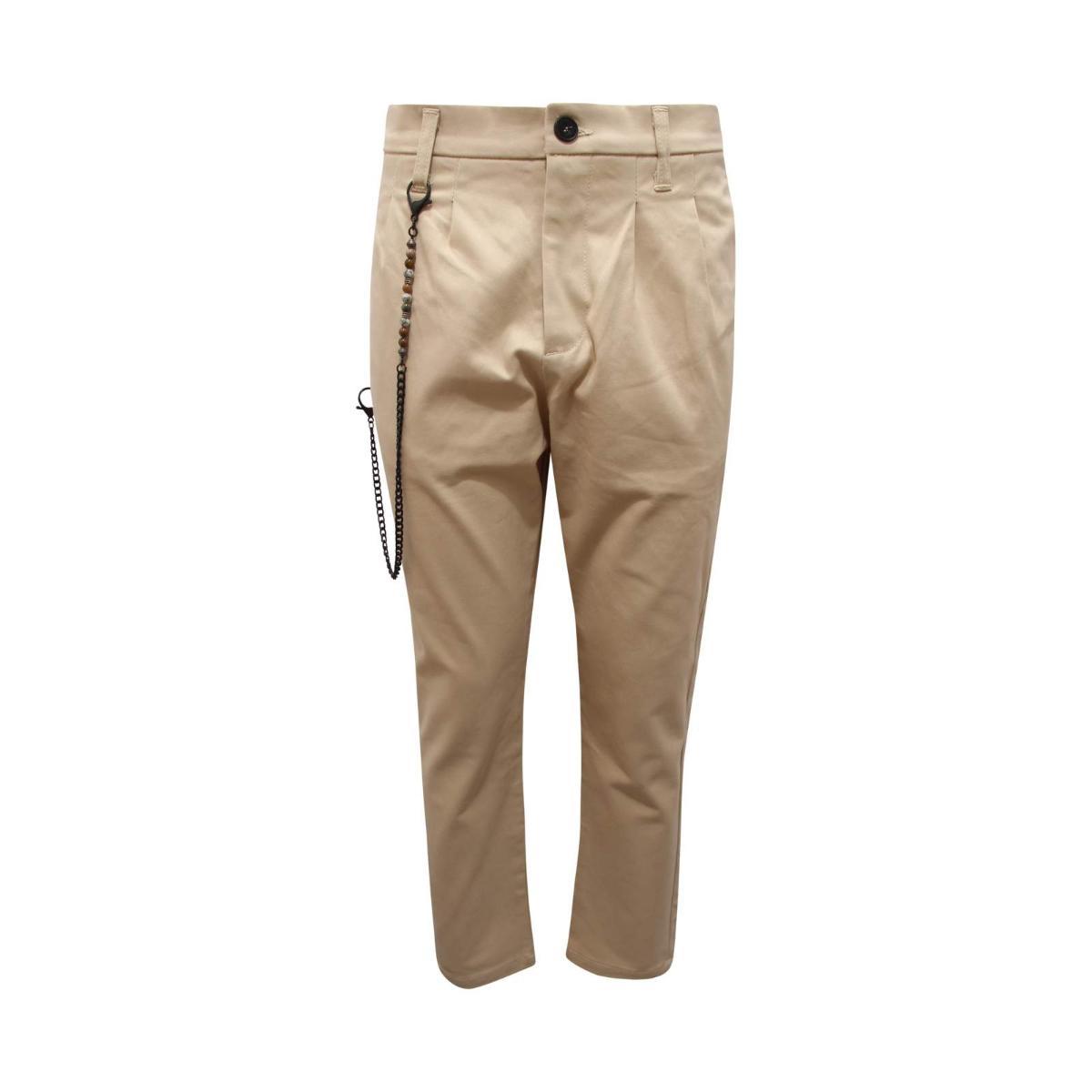 Q1396 PANTALONE UOMO IMPERIAL MAN PINCES COTTON TROUSERS