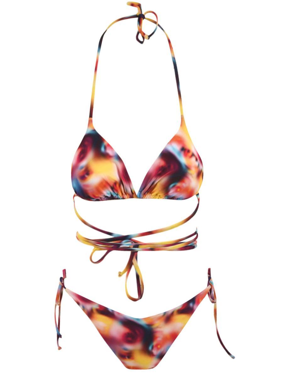 Costume Donna Kate Tie Dye arancione