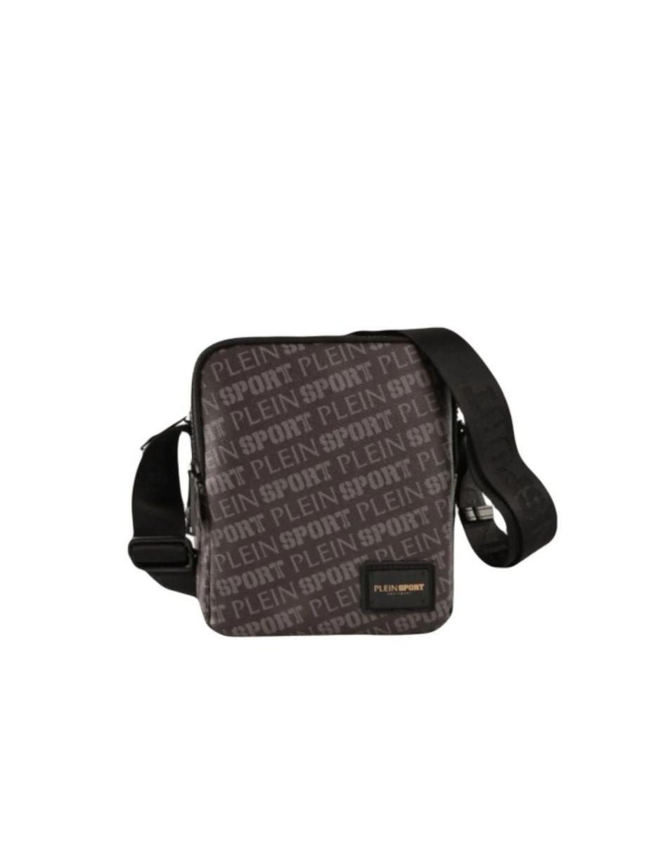 Plein Sport Borsa A Tracolla Da Uomo Marchio, Modello Small Reporter Denver 2100053, Realizzato In Pelle Sintetica.