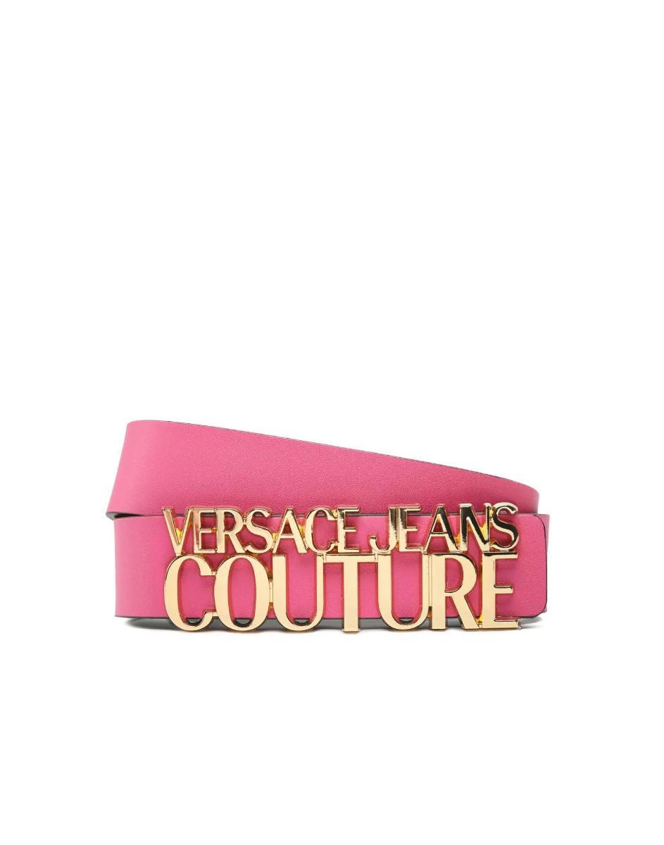 Versace Jeans Couture Cintura Da Donna Fucsia Con Logo In Metallo