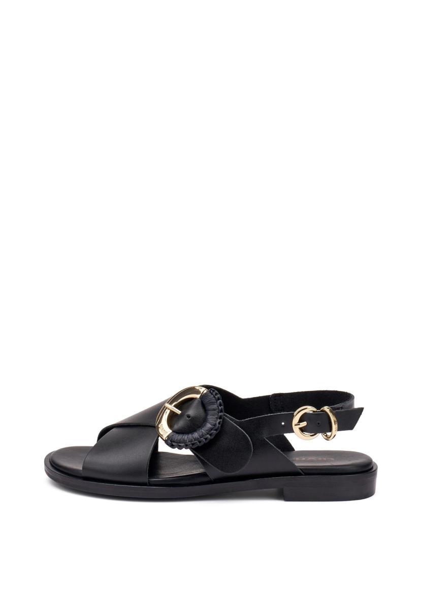 Frau Sandali da Donna in Pelle con Fibbia in Tinta - 85M9