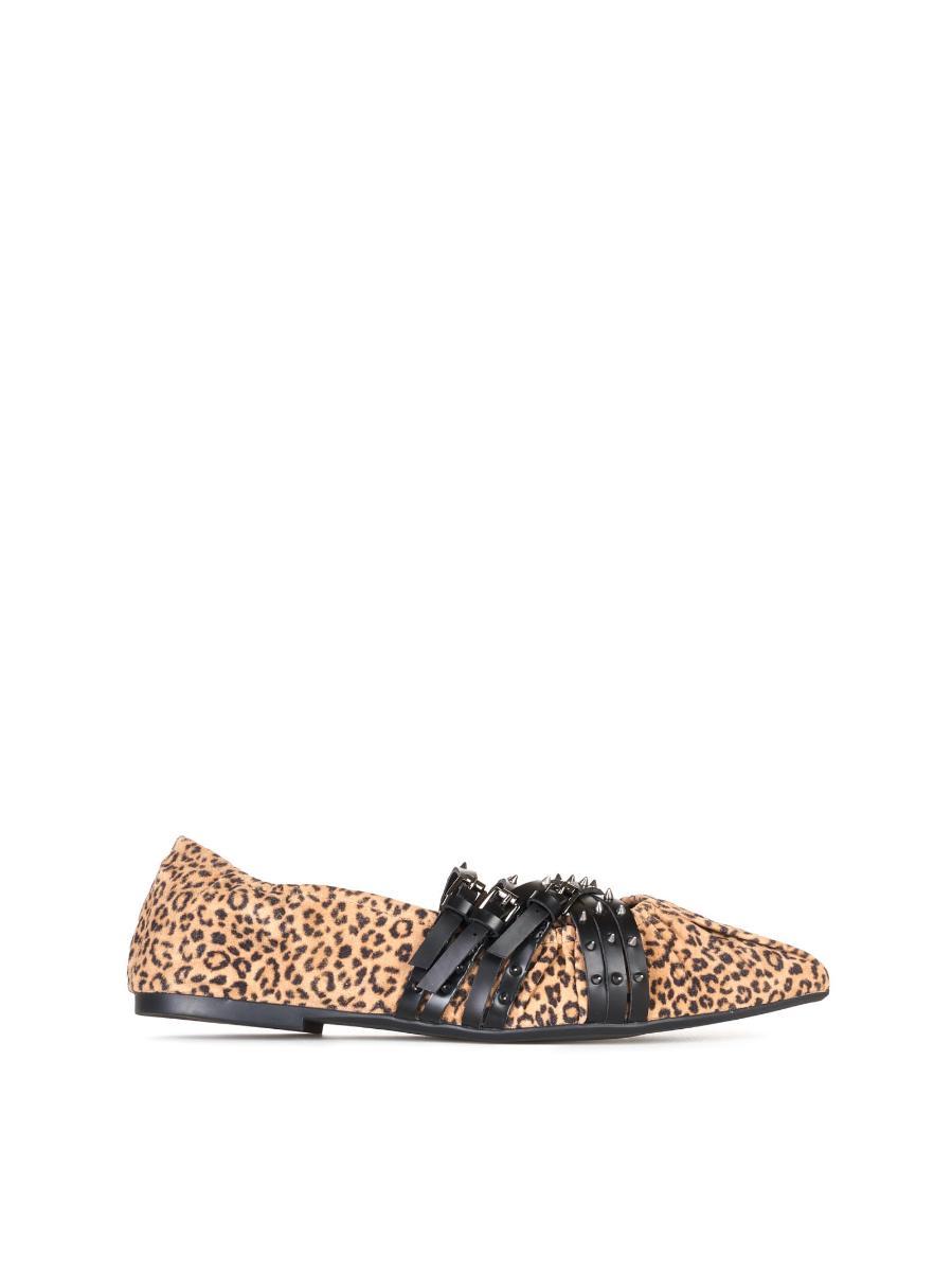 ASH Scarpe Ballerina con Borchie brendah Maculato