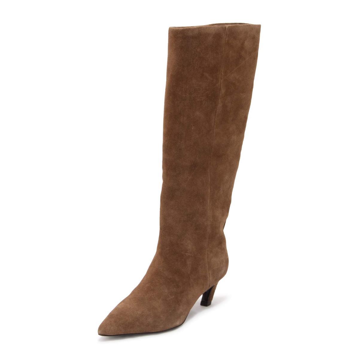 P5037 STIVALE DONNA ASH VIOLET WOMAN SUEDE BOOTS