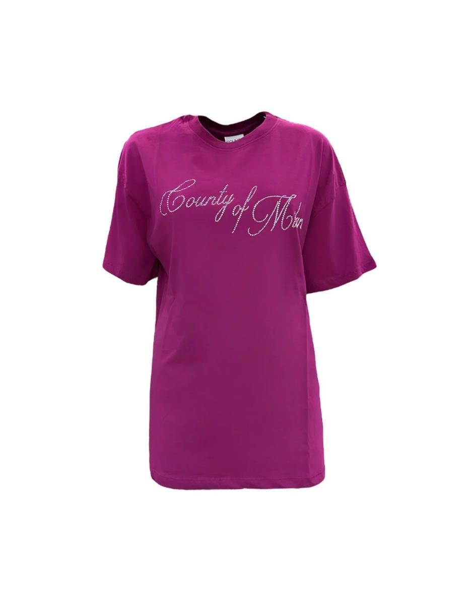County Of Milan - T-shirt Fucsia art.25ICM30059
