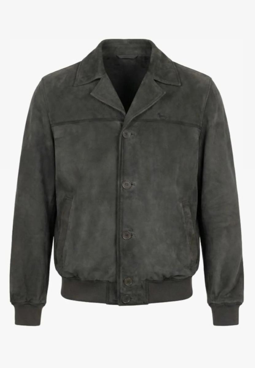 Harmont&blaine Giubbotto In Pelle Verde