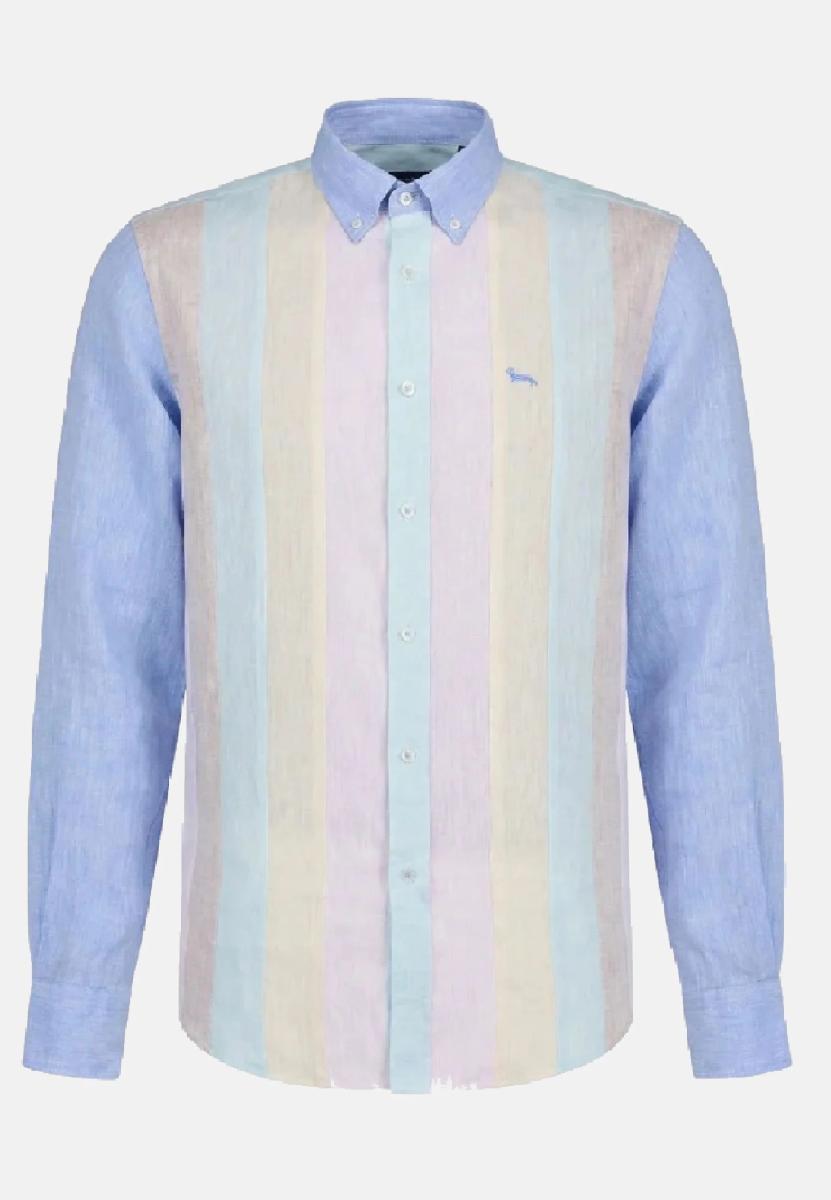 Harmont&blaine Camicia Multicolor-Azzurro