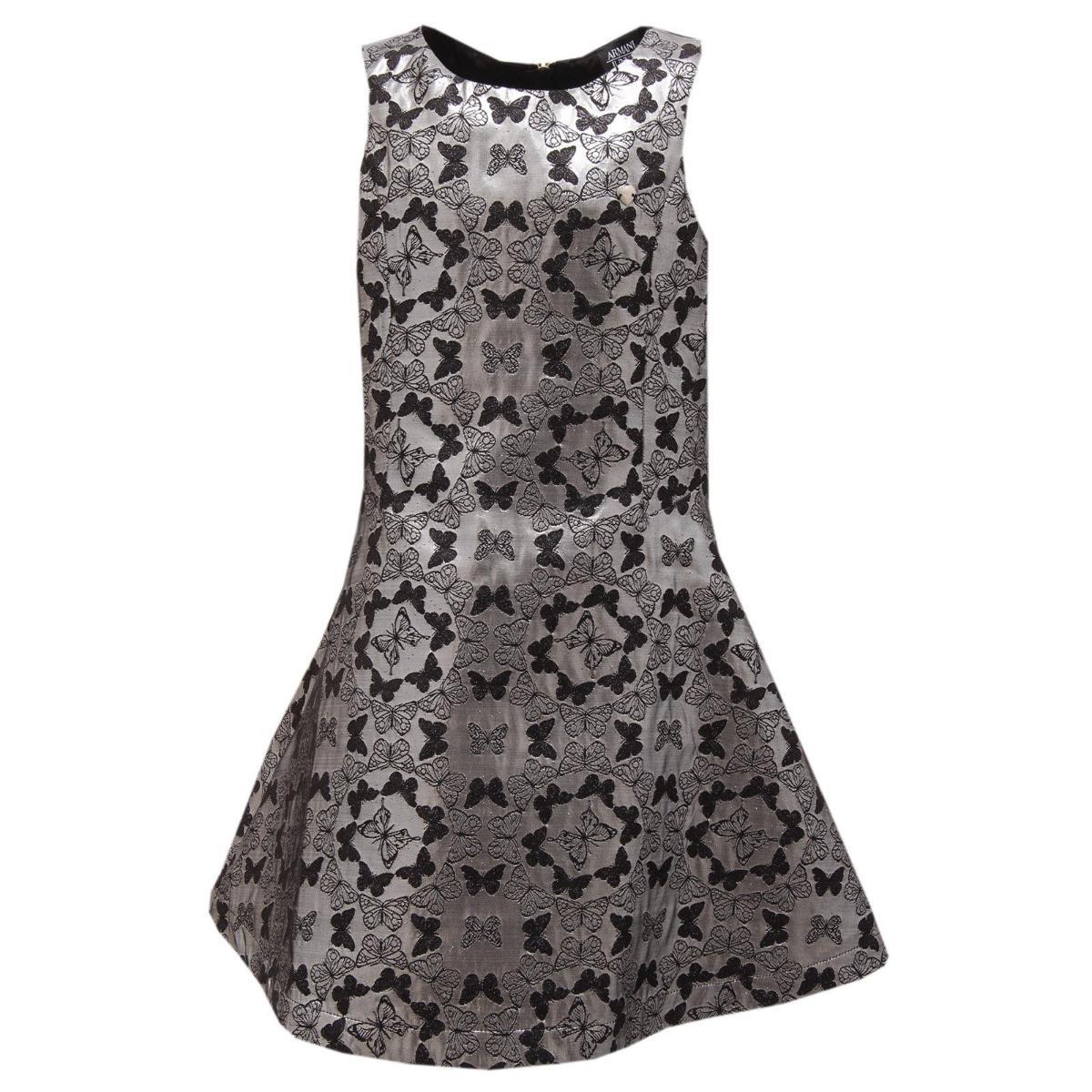 Armani 7519S abito bimba JUNIORS fantasia nero/argento dress kid-Nero