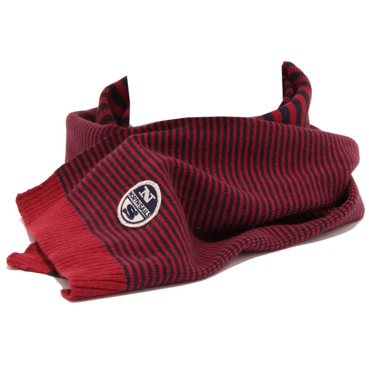 5145T sciarpa bimbo NORTH SAILS misto cashmere rosso/blu scarf kid
