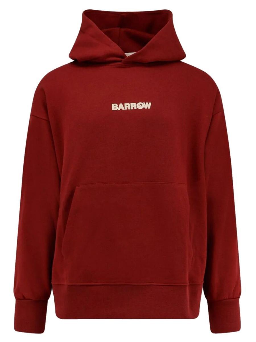 BARROW Felpa Cappuccio Uomo F5BWUAHS047-Bordeaux