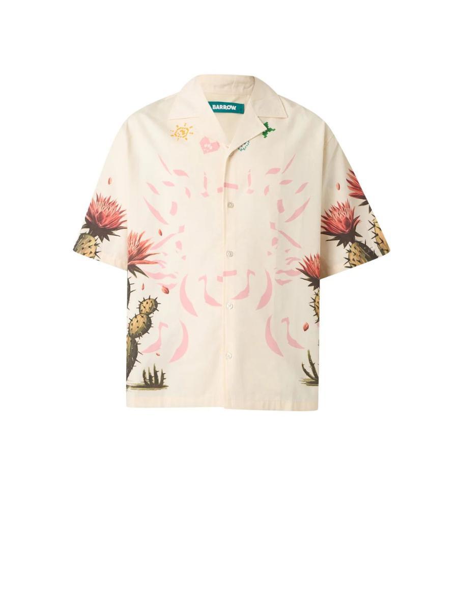 BARROW Camicia Casual Uomo S6BWUASI068-Crema