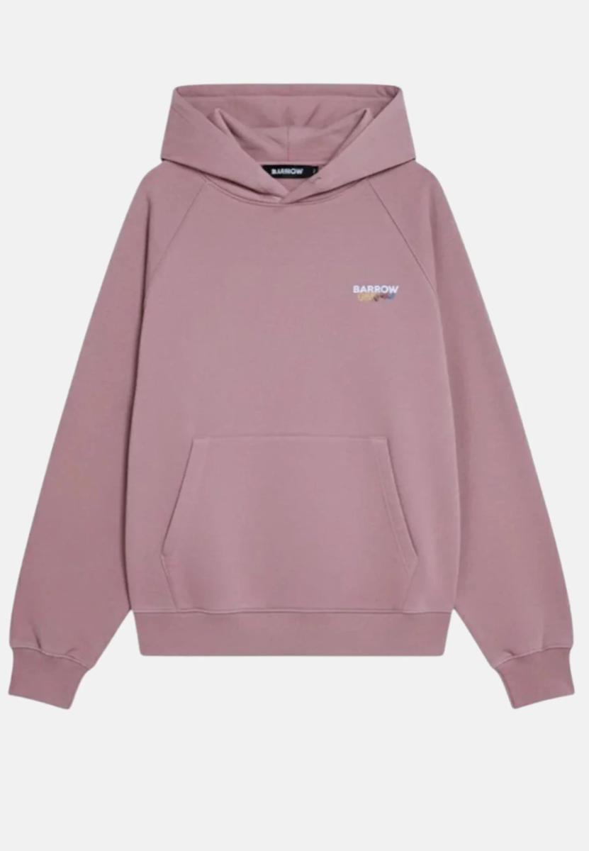 Barrow Felpa Con Cappuccio E Logo-Rosa