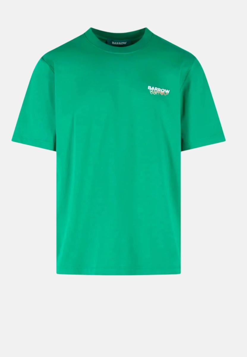 Barrow T-shirt A Manica Corta In Jersey Di Cotone-Verde