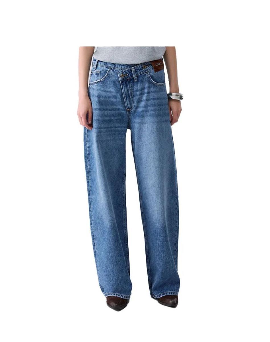 Liu Jo Jeans Donna Straight Awry in Cotone UF6160D4854-Multicolore