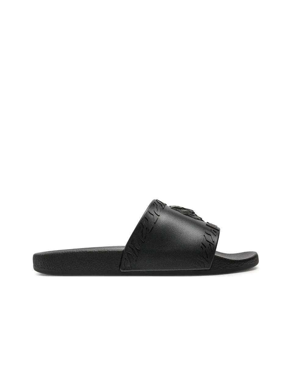 Just Cavalli Ciabatta Nera Con Logo Nella Parte Anteriore