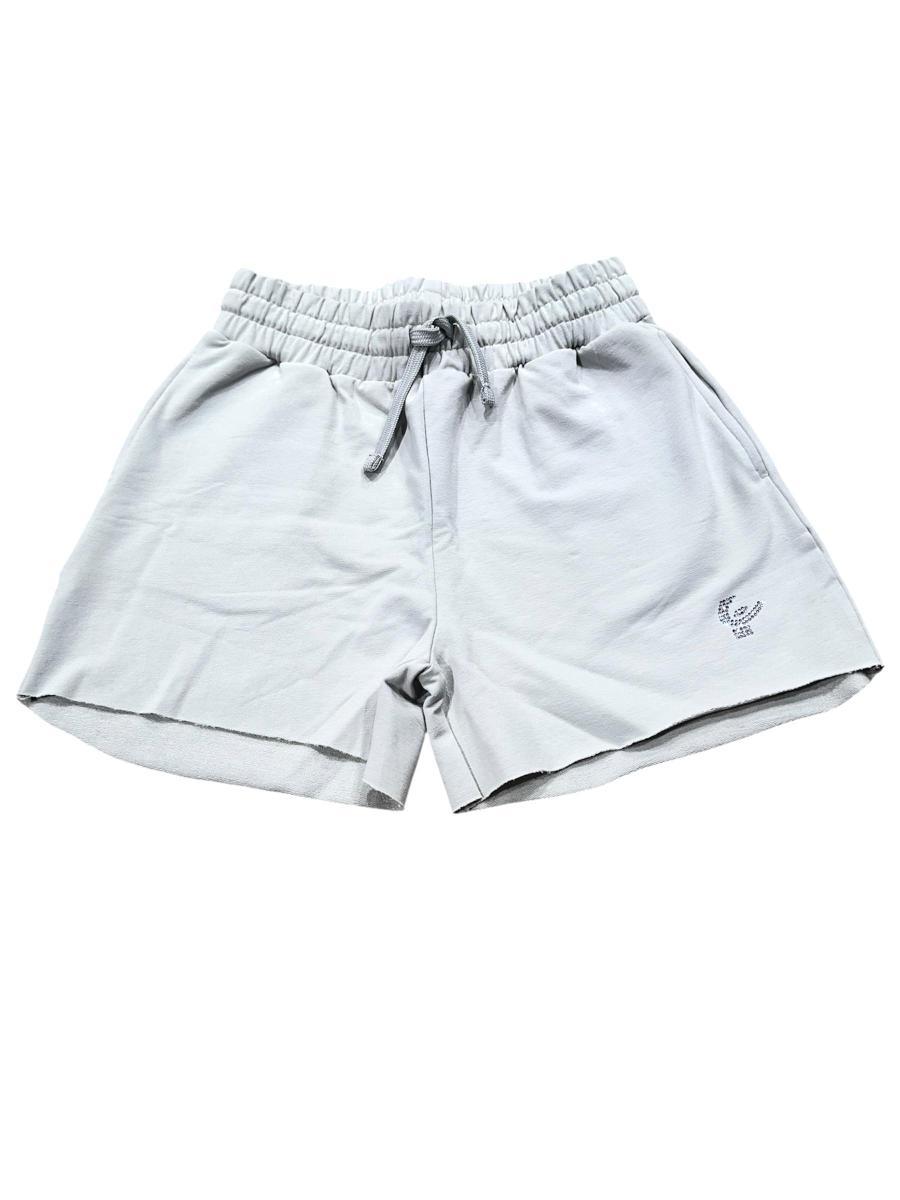 FREDDY - Shorts Bambina In Cotone Elasticizzato Con Logo In Strass, 95% Cotone 5% Elastan