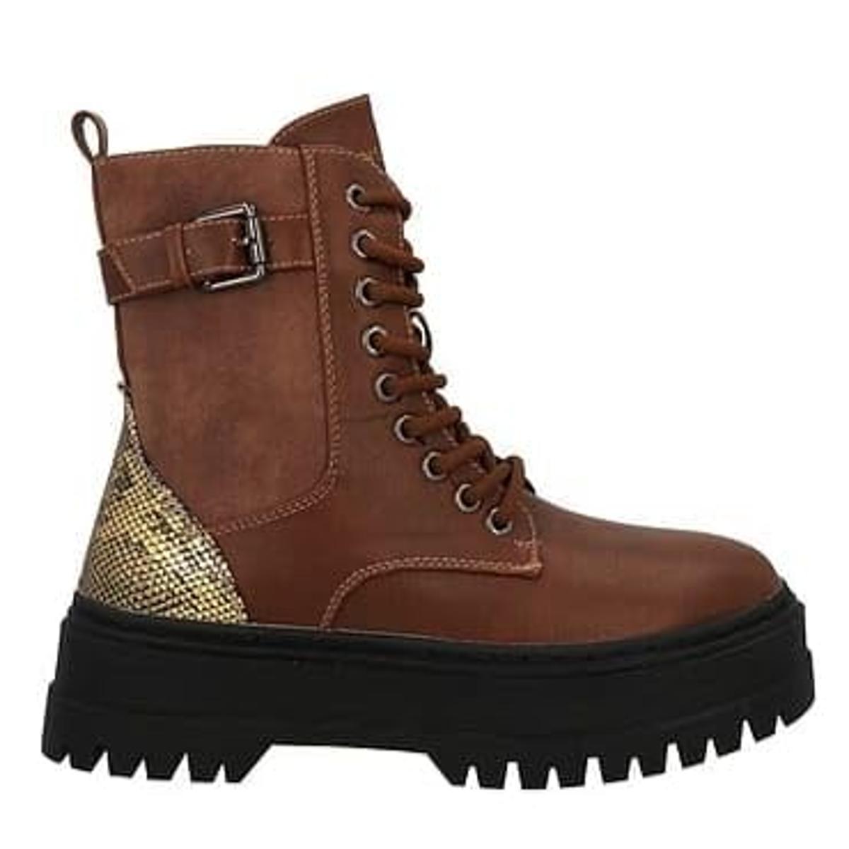 P9867 ANFIBIO DONNA TWINSET WOMAN BOOTS BROWN