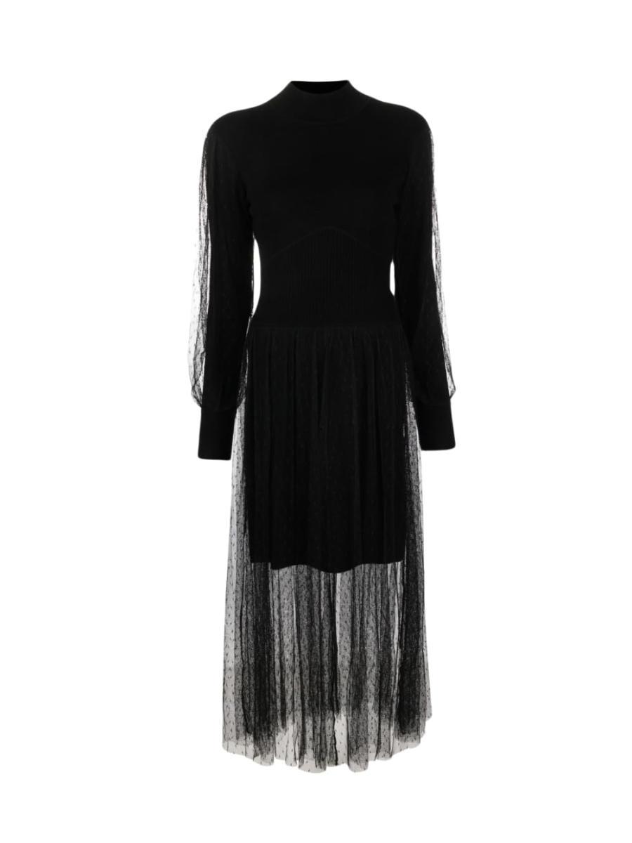 1514AZ ABITO DONNA TWINSET WOMAN DRESS BLACK