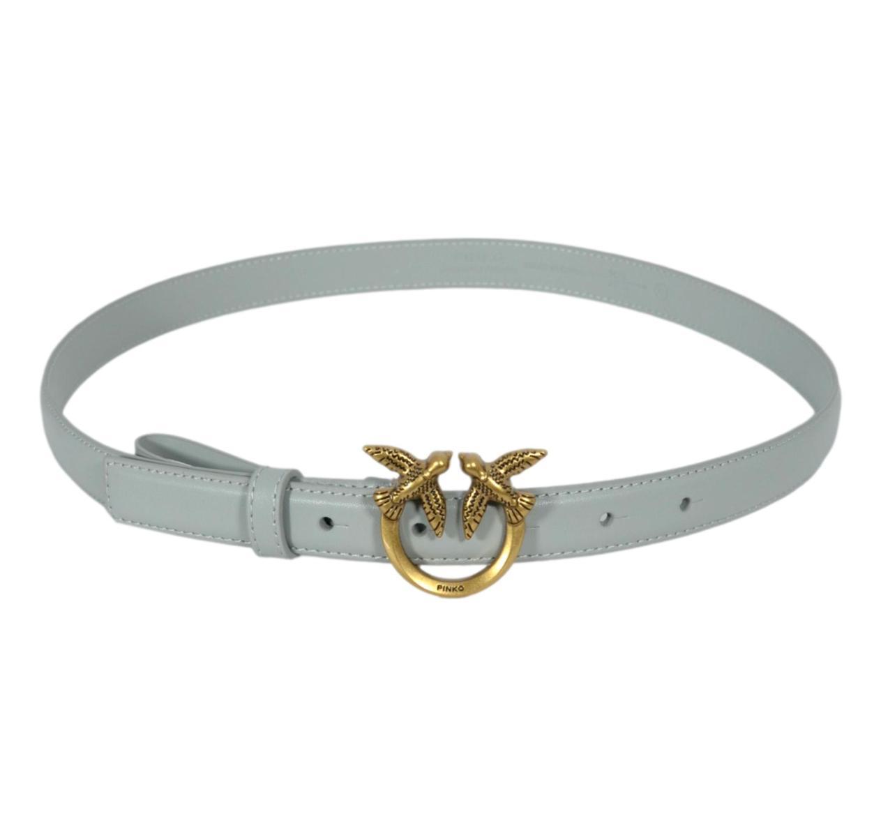 PINKO Cintura Donna Love Berry H2 Vit Seta 100143 Grigio Perla K32Q-Grigio