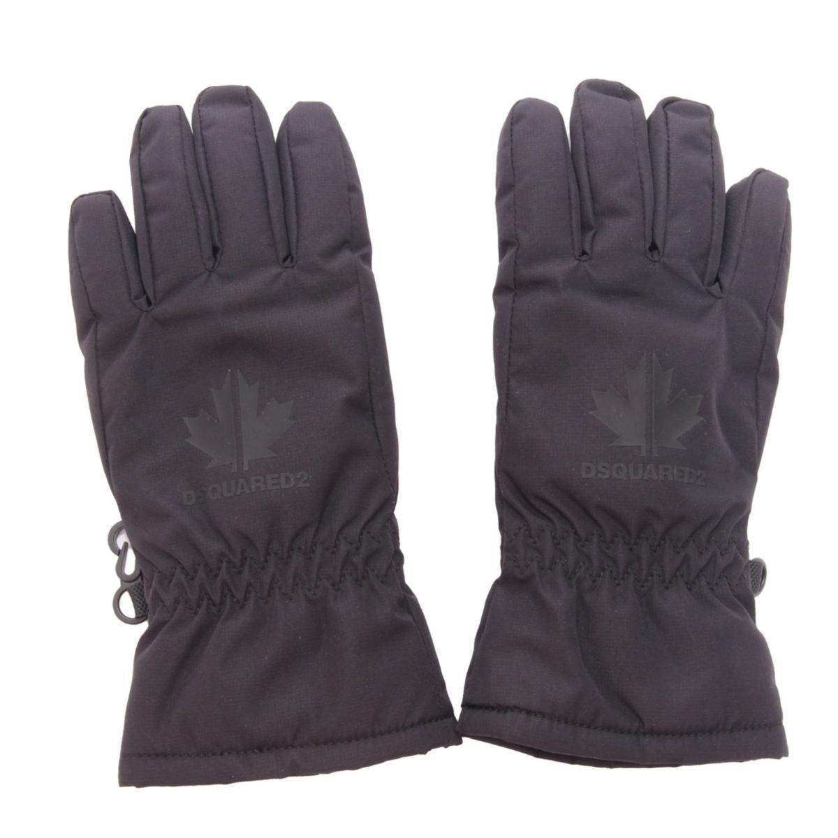 3264AL guanti bimbo boy DSQUARED2 kids gloves black