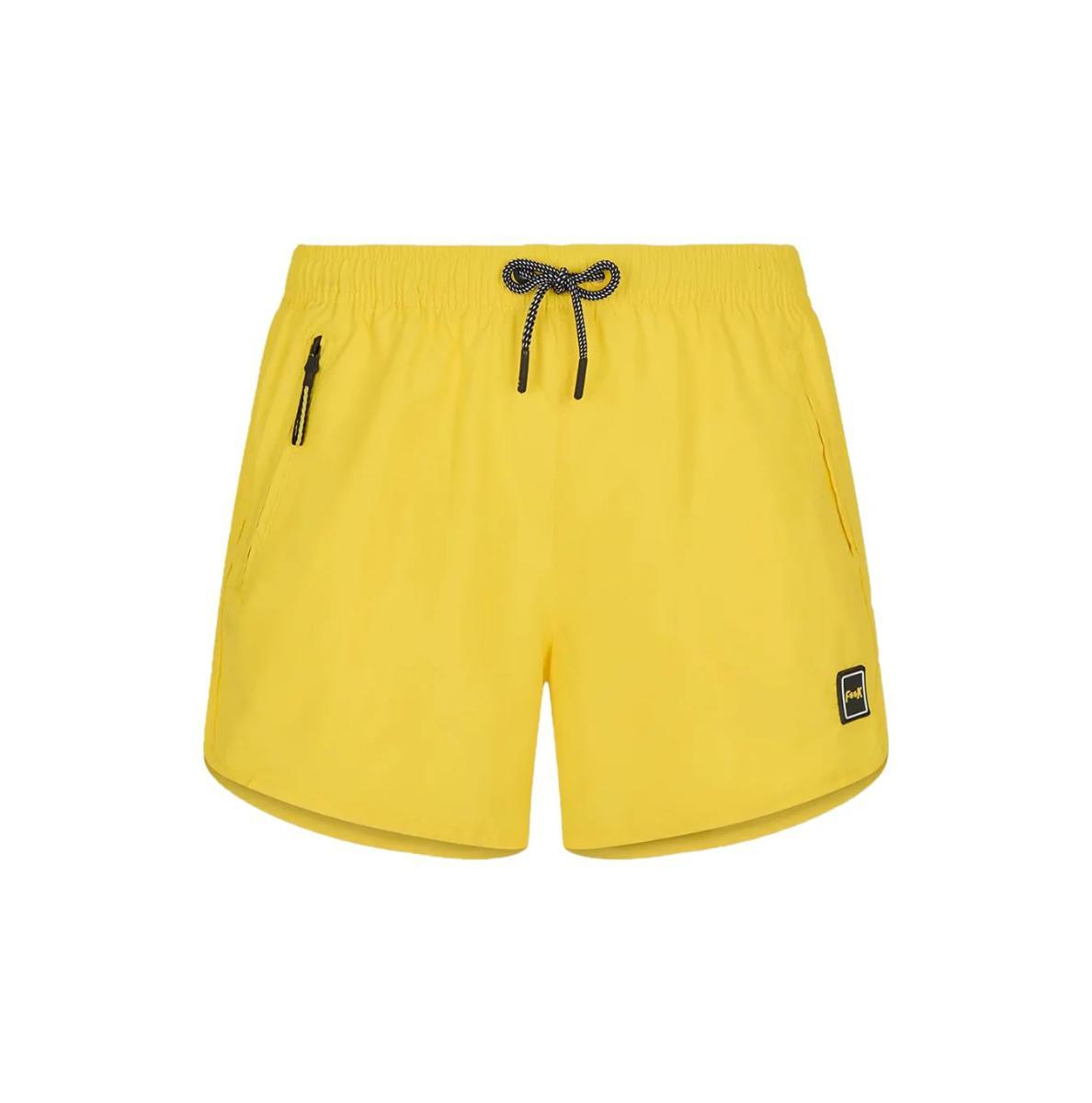 Costume Short da mare Uomo con zip Giallo-Giallo