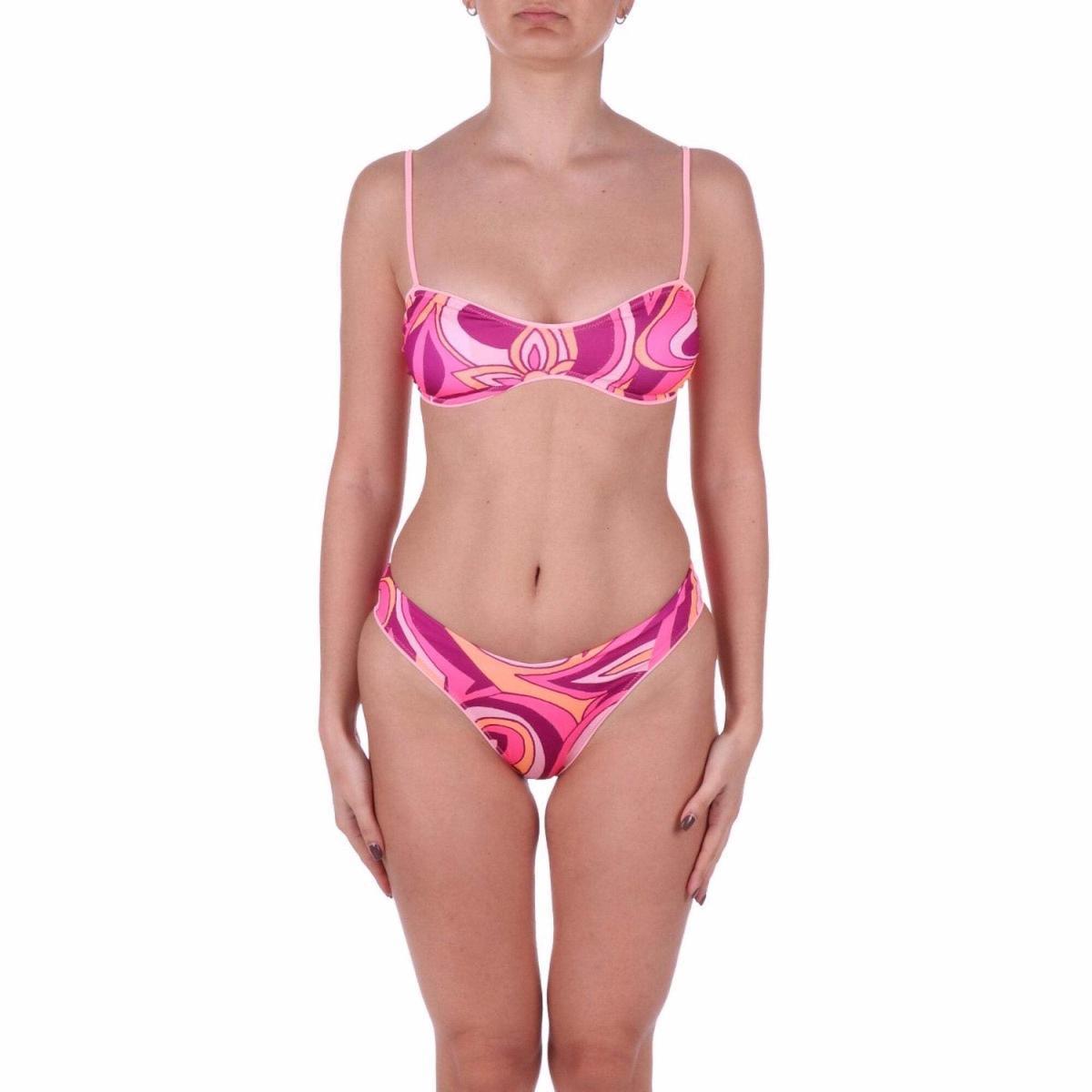 Me Fui fui Costume Donna Rosa Mf23-0131x2-Multicolore