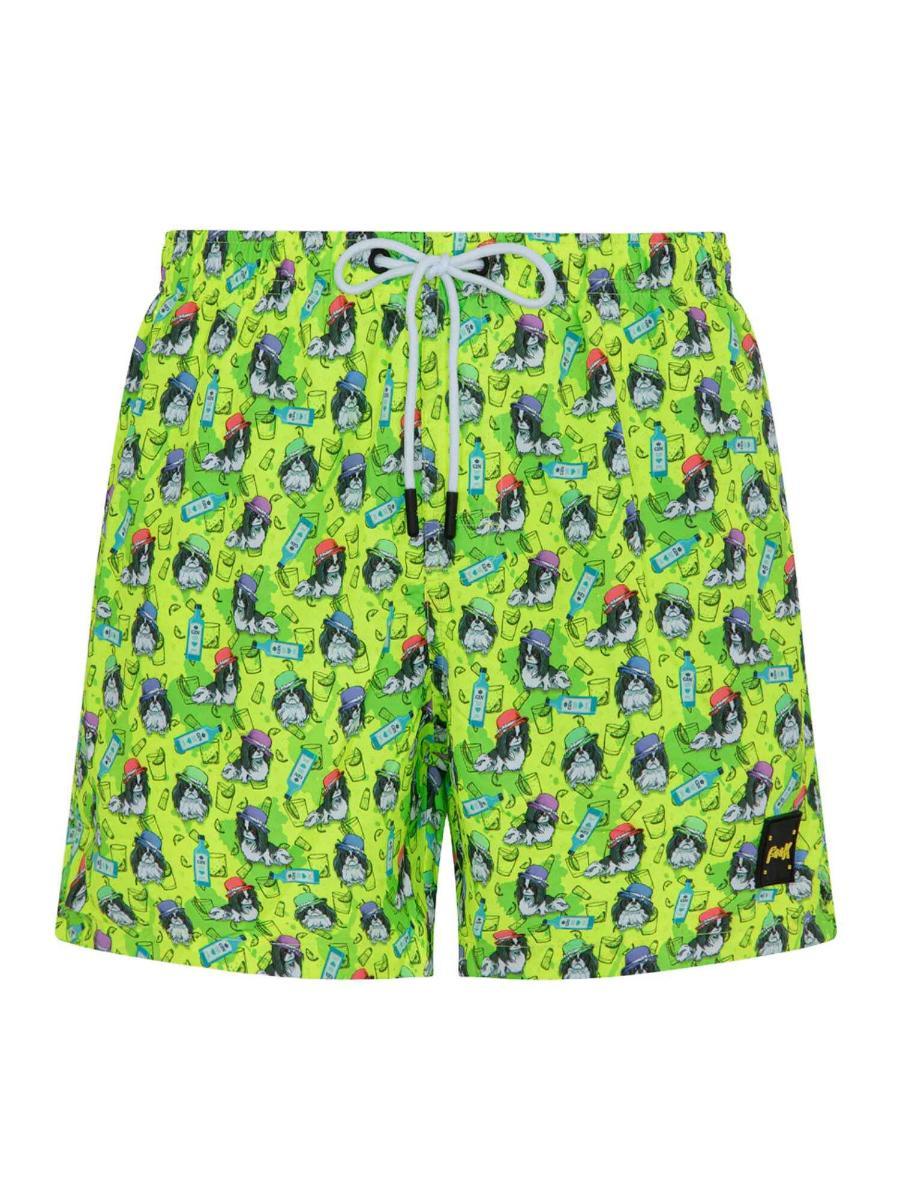 F**K Costumi Verde FK24-2060X16-Multicolore