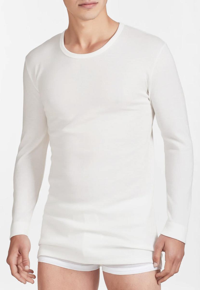 RAGNO Camiciola Uomo Manica Lunga Girocollo sintonia Lana/Cotone